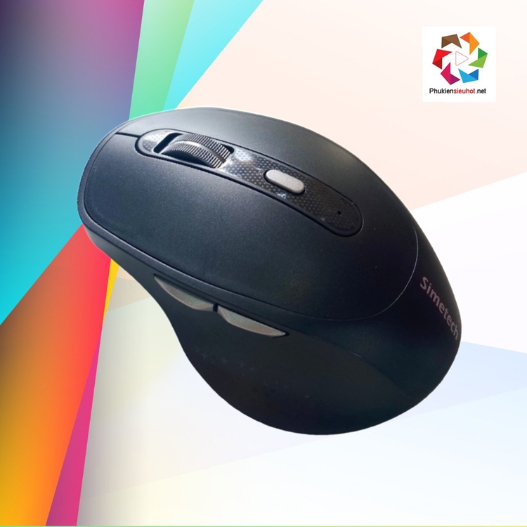 Chuột Không Dây+ Bluetooth, 5 Nút ,Chống Ồn Simetech V7200B Chính Hãng ...