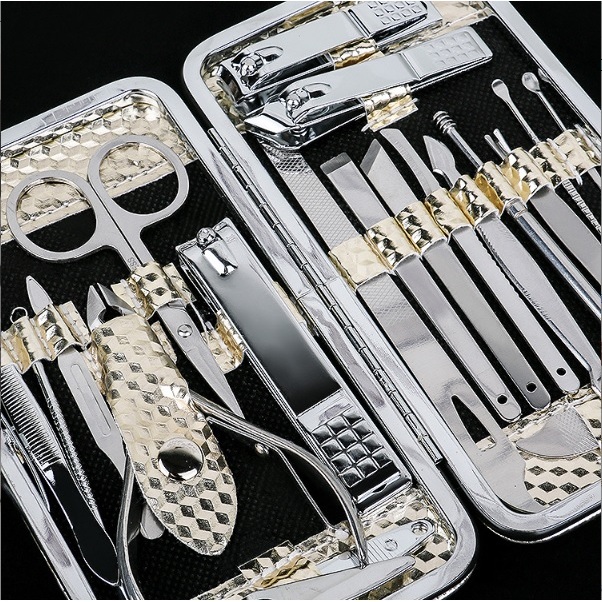 Bộ Dụng Cụ Cắt Móng Tay 19 Món Bằng Thép Không Gỉ - Bộ Bấm Móng Tay Cao Cấp - BMT006a