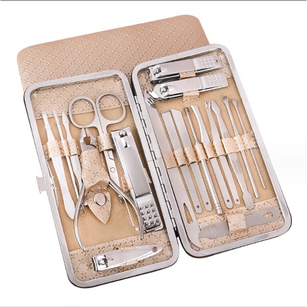 Bộ Dụng Cụ Cắt Móng Tay 19 Món Bằng Thép Không Gỉ - Bộ Bấm Móng Tay Cao Cấp - BMT006a