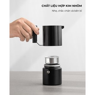 [VOLCANO] Bình pha cà phê Traveller Moka Pot nhôm CAFE DE KONA