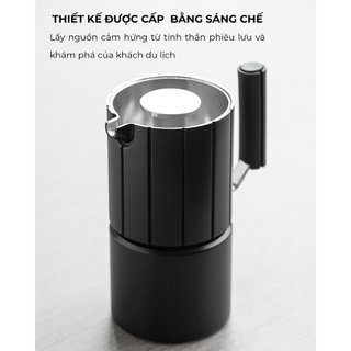 [VOLCANO] Bình pha cà phê Traveller Moka Pot nhôm CAFE DE KONA