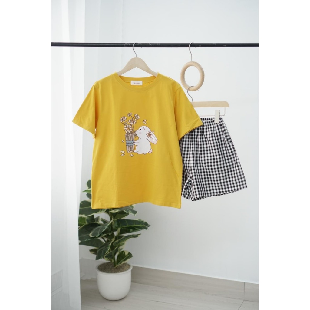 Sét bộ nữ mặc nhà in hình JULY, Đồ bộ đùi nữ chất thun Cotton mềm mát trẻ trung