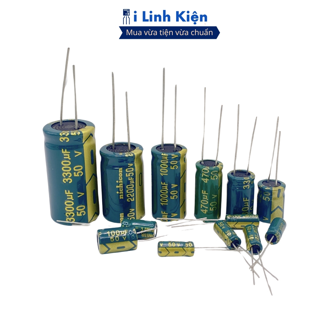 Tụ hóa 50V 10uF (5 tụ) 5x11mm tần số cao chất lượng tốt ilinhkien