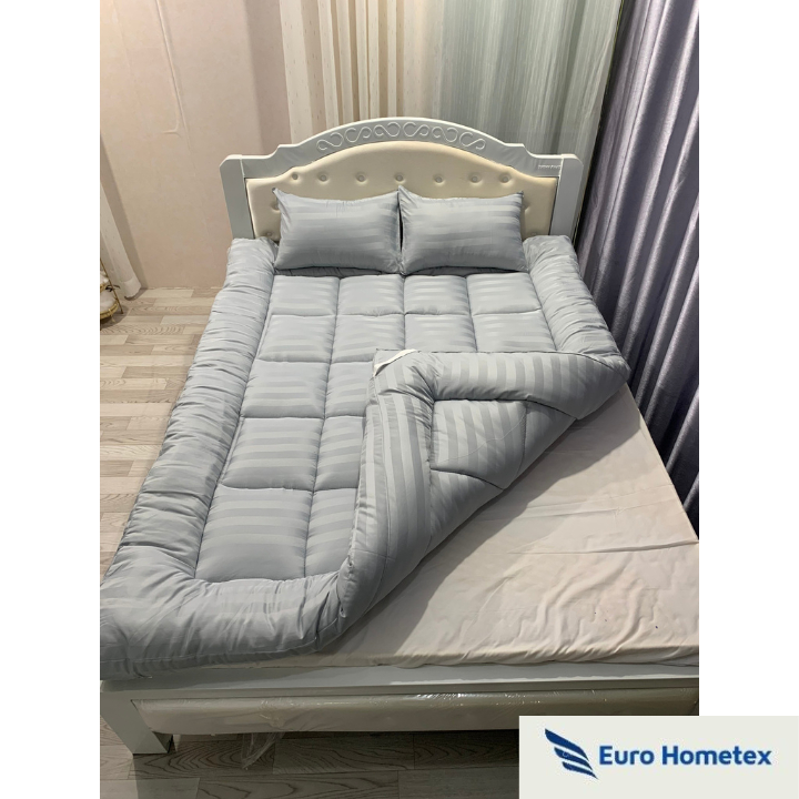 Nệm Topper Sọc 3F, Đệm Topper Khách Sạn Dày 10cm Tấm Topper Cao Cấp Gấp ...