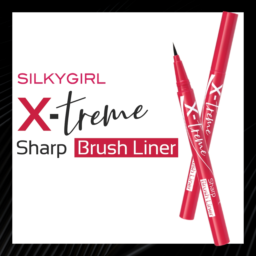Ảnh Kẻ Mắt Nước Siêu Mảnh Silkygirl XTreme Sharp Brush Liner 0,5ml 1
