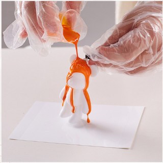 Móc Khóa DIY tự đổ Màu Acrylic Bearbrick Madoca handmade sáng tạo quà tặng quà lưu niệm