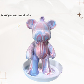 Móc Khóa DIY tự đổ Màu Acrylic Bearbrick Madoca handmade sáng tạo quà tặng quà lưu niệm