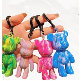 Móc Khóa DIY tự đổ Màu Acrylic Bearbrick Madoca handmade sáng tạo quà tặng quà lưu niệm