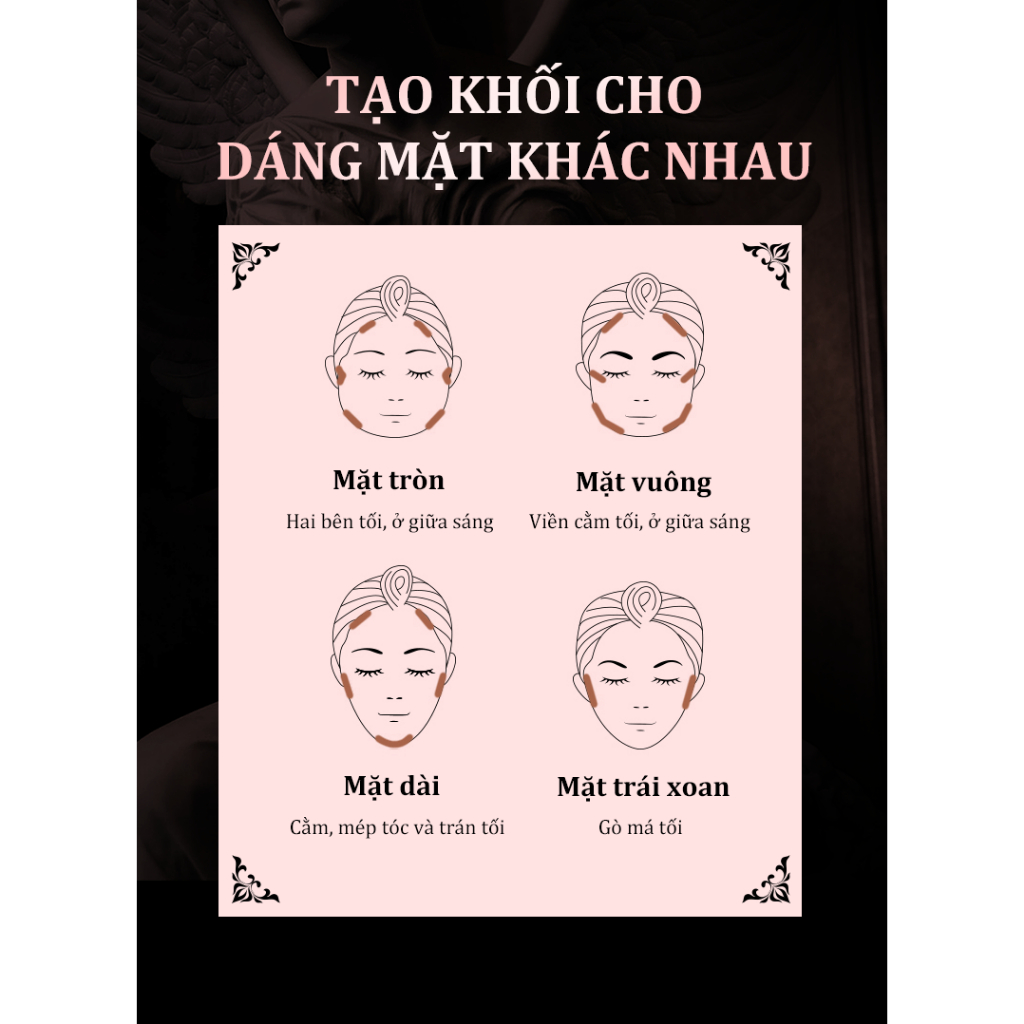 LIVE KOL [Phiên bản mới]  Bảng tạo khối bắt sáng 3D HEXZE, trang điểm tự nhiên, đa công dụng, lâu trôi, tạo hình sắc nét