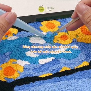 TỔNG HỢP - Set tranh bột giấy MADOCA tranh trang trí nhà cửa, tranh bột giấy tự làm size A4 - A5