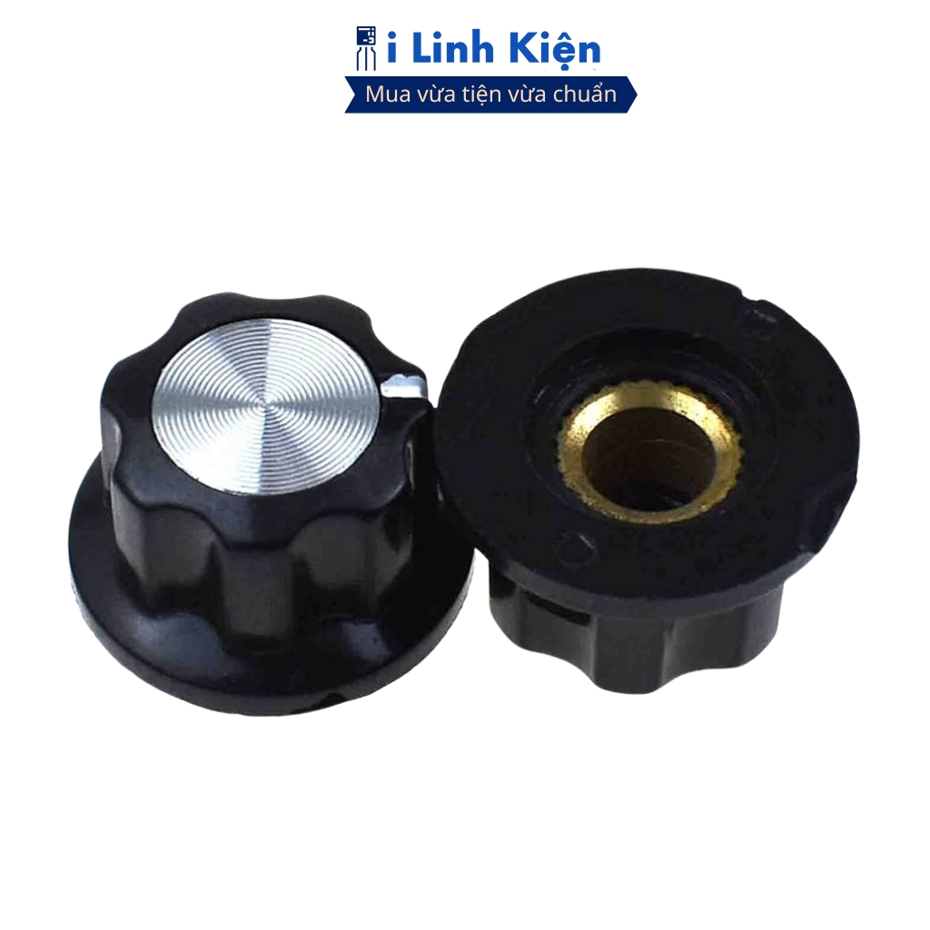 Núm vặn volume, núm vặn chiết áp MF-A03 WH118 / WX050 / RV24 6mm bằng đồng ilinhkien