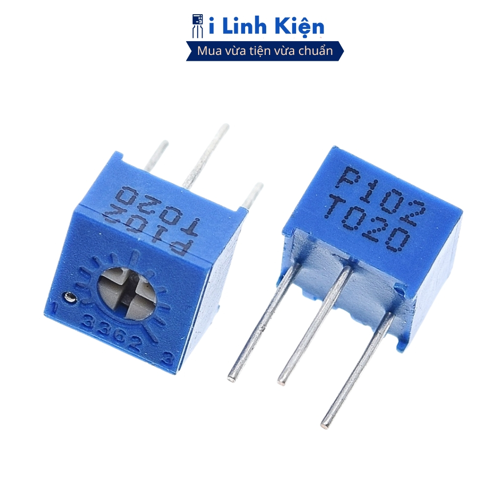 Biến trở vuông 500R 3362P-501 túi 10 con chất lượng tốt ilinhkien