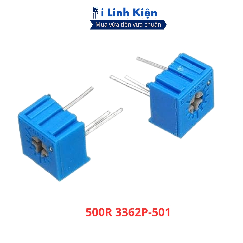 Biến trở vuông 500R 3362P-501 túi 10 con chất lượng tốt ilinhkien