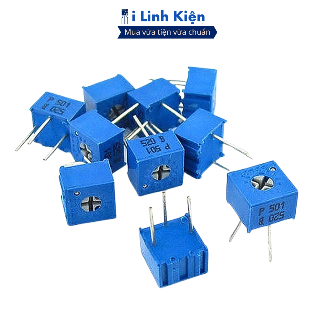 Biến trở vuông 50K 3362P-503 túi 10 con chất lượng tốt ilinhkien
