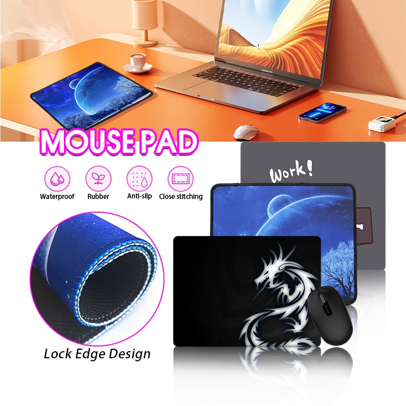 Miếng Lót Chuột Máy Tính Siêu Bền - Bàn Di Chuột Mouse Pad Đáy Vân Chống Trượt dễ thương cỡ nhỏ kích thước 26x21
