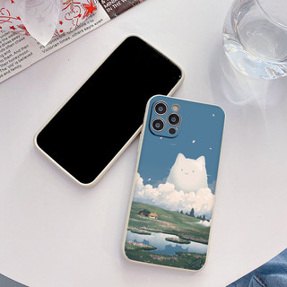 Ốp lưng iphone BVC đám mây hình chú mèo Cho Iphone 15 13 14 12 11 Pro  MAX X XR  XS MAX 7 8P 6S e1745