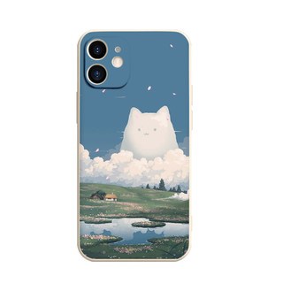Ốp lưng iphone BVC đám mây hình chú mèo Cho Iphone 15 13 14 12 11 Pro  MAX X XR  XS MAX 7 8P 6S e1745