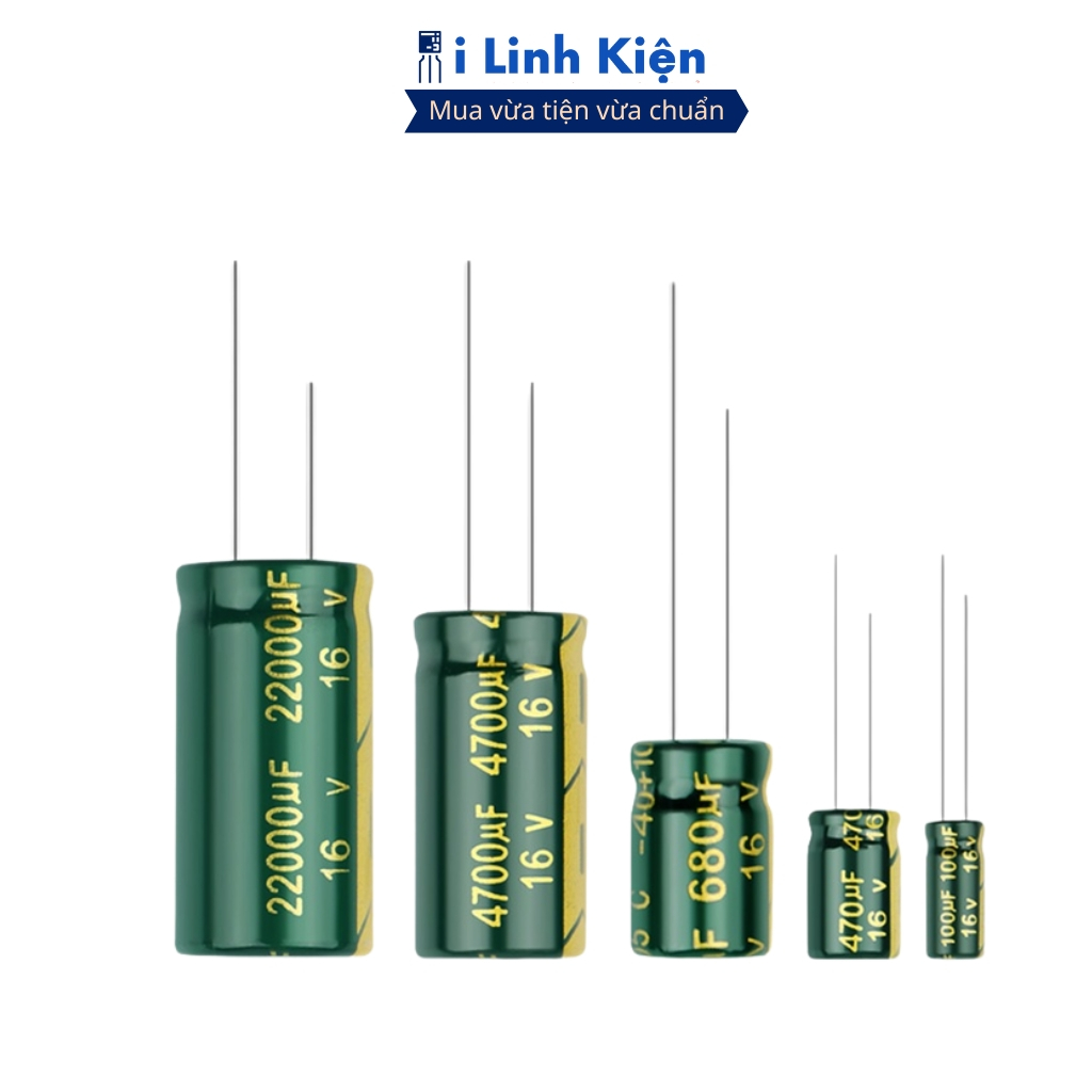 Tụ hóa 16V 4700uF (5 tụ) 13x26mm tần số cao chất lượng tốt ilinhkien