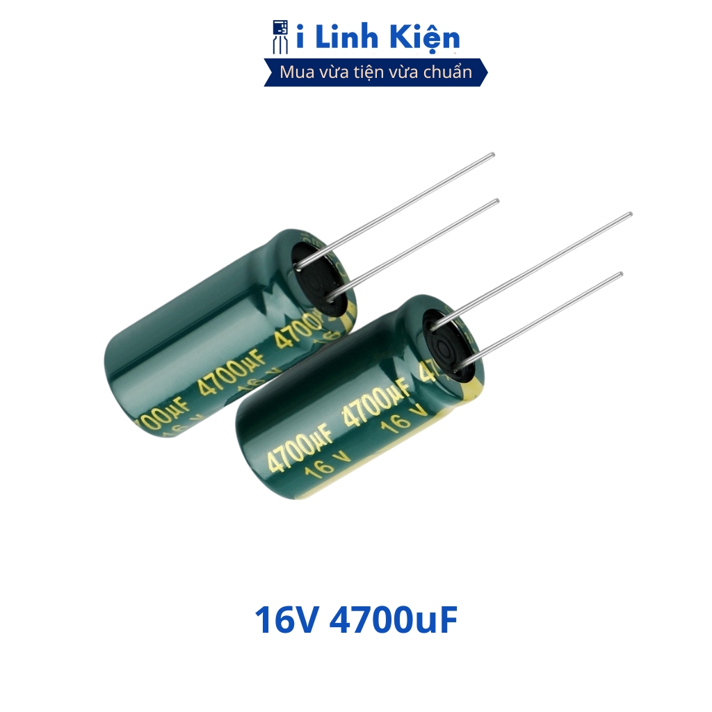 Tụ hóa 16V 4700uF (5 tụ) 13x26mm tần số cao chất lượng tốt ilinhkien