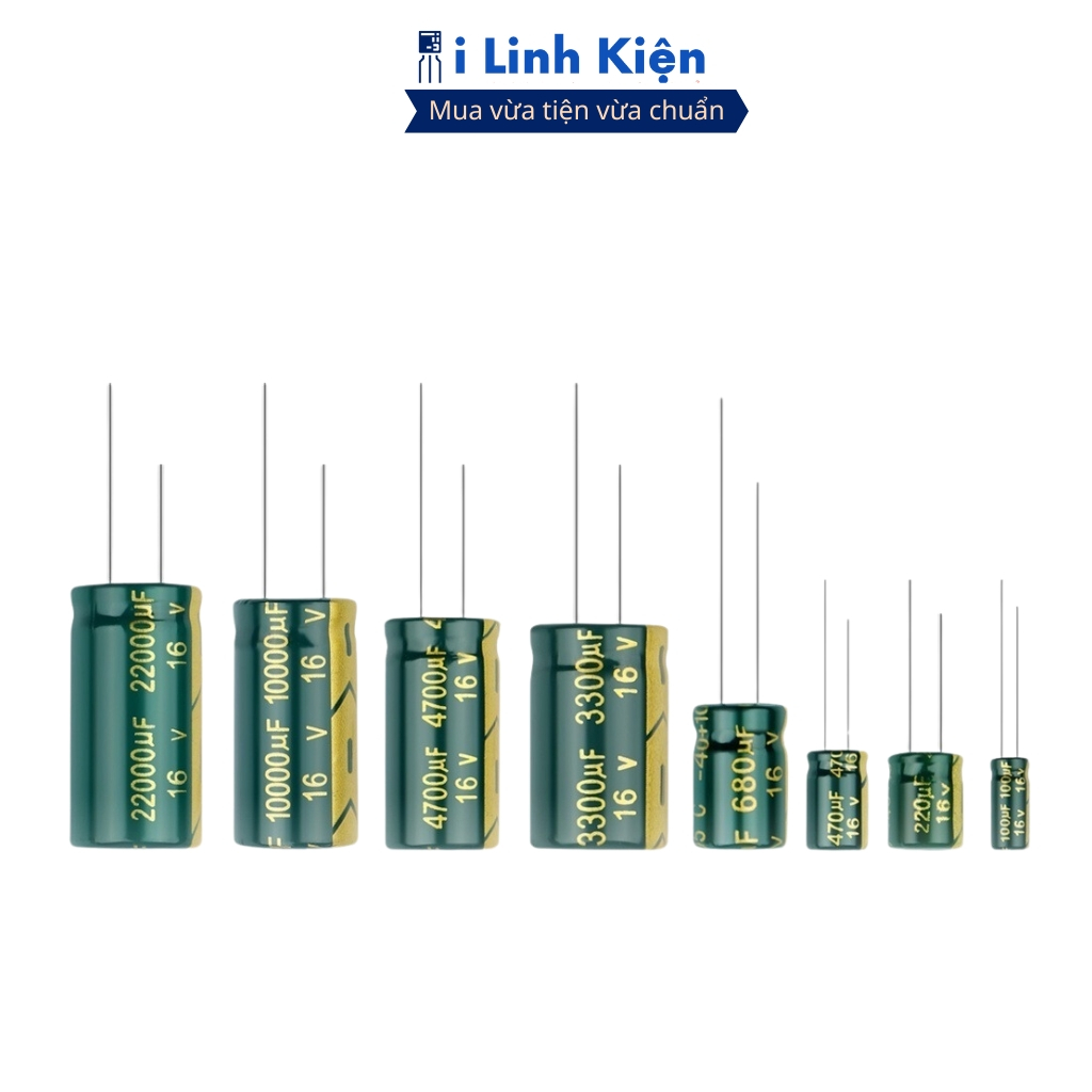 Tụ hóa 16V 4700uF (5 tụ) 13x26mm tần số cao chất lượng tốt ilinhkien