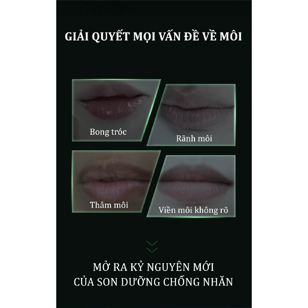 Son dưỡng Peptide dưỡng ẩm, mềm môi HEXZE, chống nhăn môi, săn chắc, làm đầy rãnh môi cho đôi môi căng mọng
