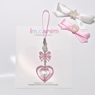 Móc Khoá 𝗧𝗪𝗜𝗡𝗞𝗟𝗘 𝗟𝗢𝗩𝗘 - Dây Đeo Điện Thoại, Collect Book Coquette Handmade by Carem⋆౨ৎ˚⟡˖