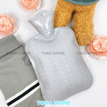 Túi chườm nóng lạnh đa năng, túi chườm giảm đau bụng kinh 1000ml 2 lớp bọc vải dệt dày dặn Tora Home