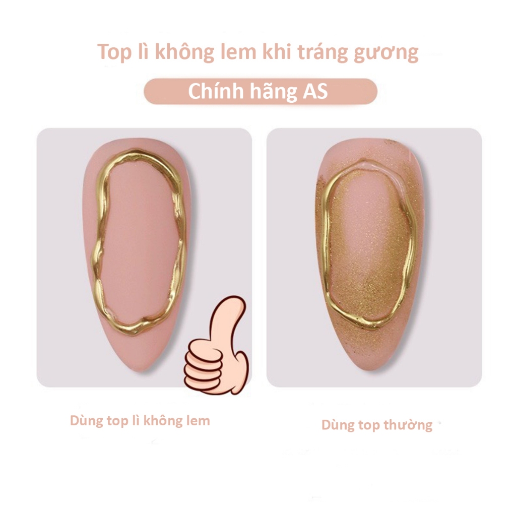 Top lì không lem khi tráng gương chính hãng AS