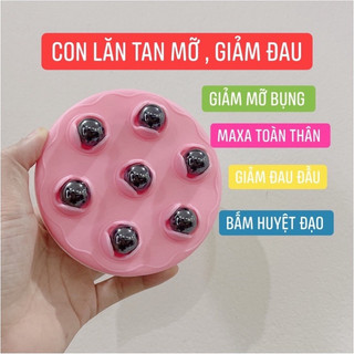 Con lăn massage 7 bi INOX - cổ vai gáy tay chân bụng giảm mỡ giảm cân