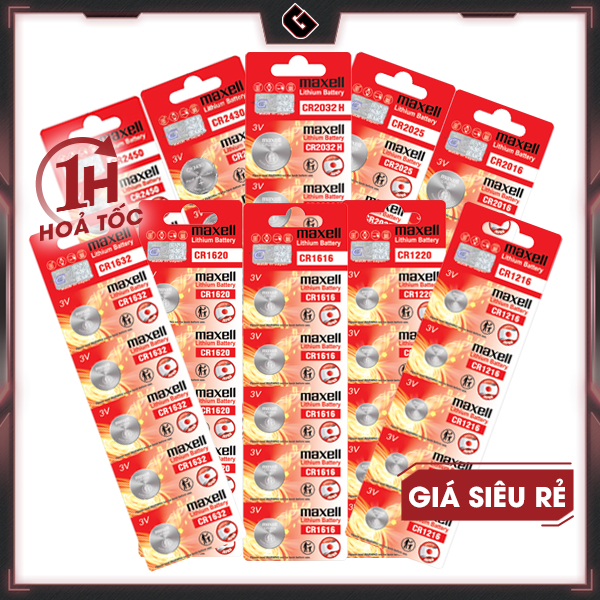 Pin Maxell CR2032/2025/2016/1632/1616/1620/1220/1216/2450 Lithium 3 ...