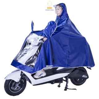Áo Mưa Cỡ Lớn, Gồm Kính Che Mưa Dành Cho Người Đi Xe Máy 1-2 Người Chắc Chắn, Hàng Cao Cấp