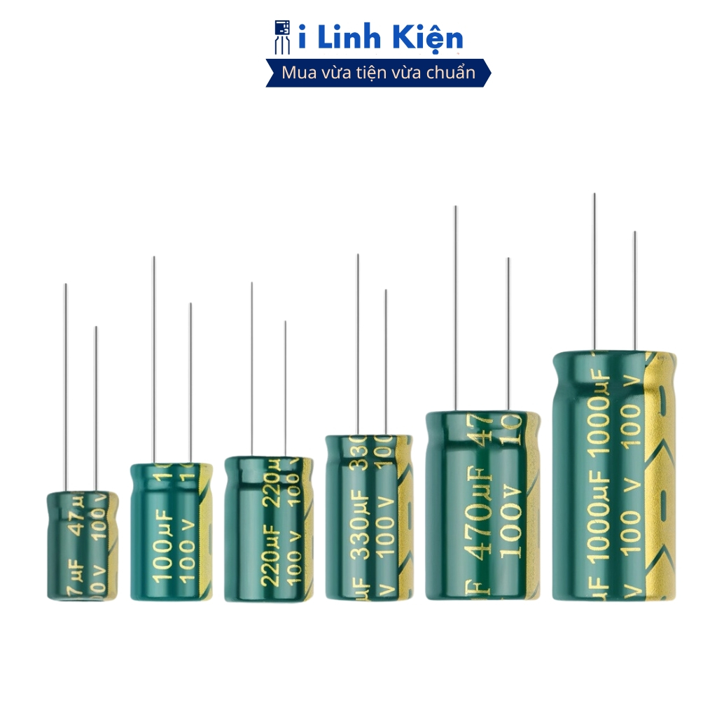 Tụ hóa 100V 330uF (5 tụ) 13x25cm tần số cao chất lượng tốt ilinhkien