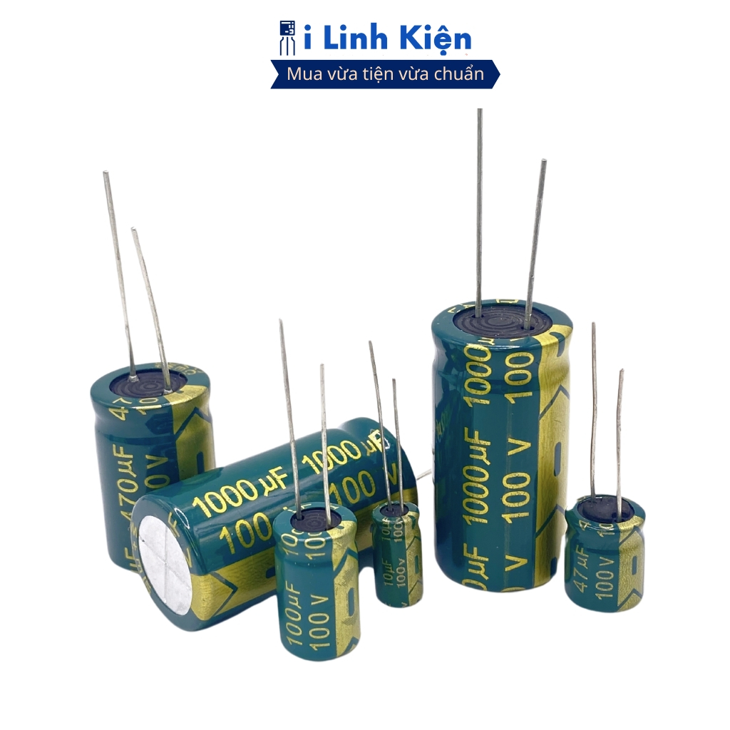Tụ hóa 100V 330uF (5 tụ) 13x25cm tần số cao chất lượng tốt ilinhkien