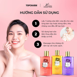 Sữa Tắm Thiên Nhiên Hương Hoa Hồng Thơm Mát Ngọt Ngào - Dung tích 500ml - TOPCHARM