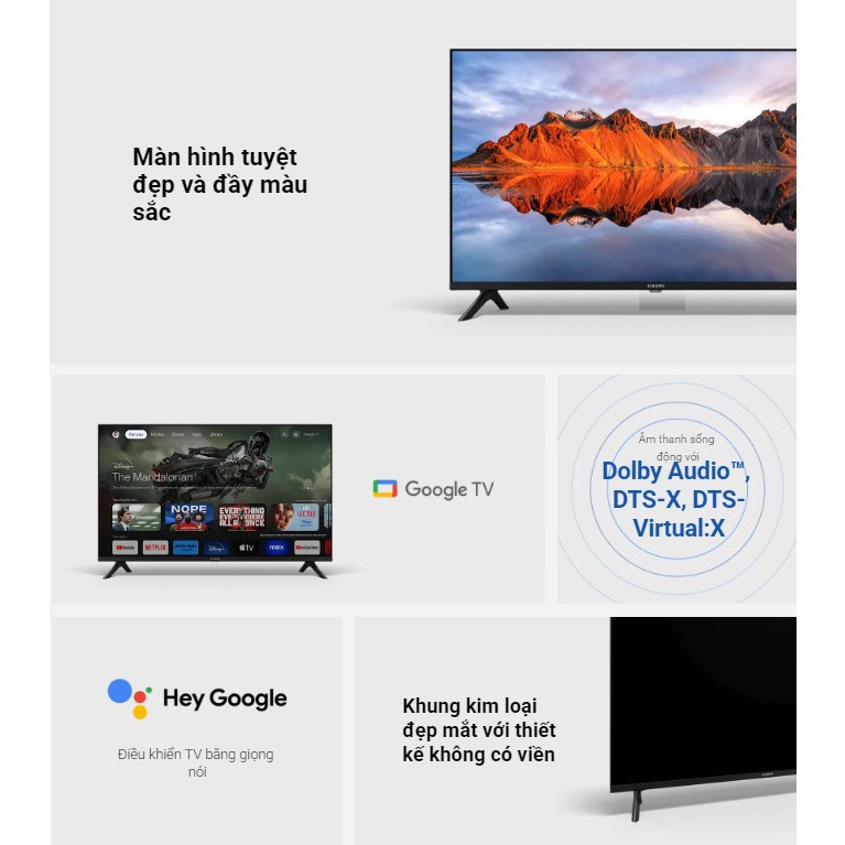 Ảnh Tivi Xiaomi A 32inch Hệ điều hành Google TV, Điều khiển giọng nói, Độ phân giải HD - Hàng Chính Hãng 2