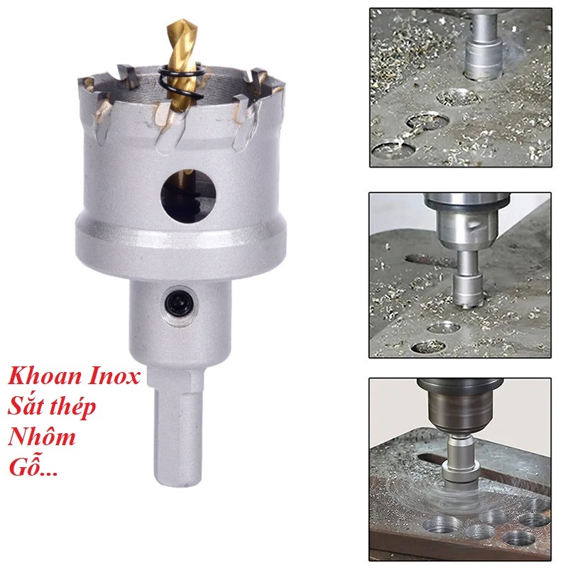 Mũi khoan đa năng lưỡi hợp kim , Mũi khoét lỗ tròn nhiều kích cỡ
