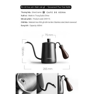 Volcano Combo bộ pha sản phẩm cà phê V60 02 hiện đại CAFEDE KONA