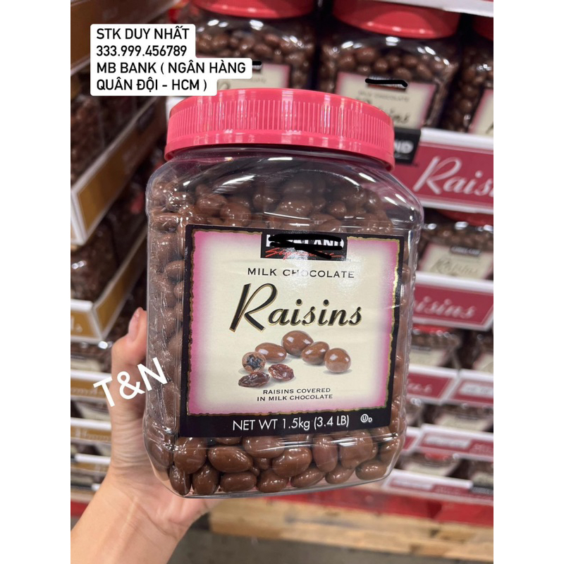 SOCOLA BỌC NHO KIRKLAND RAISINS 1.5ký | Shopee Việt Nam