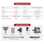 Máy hút bụi cầm tay không dây UNIQ Free A9 Pro máy hút bụi giường nệm gia đình đa năng cây hút bụi xe ô tô ga sofa mini — ảnh 8