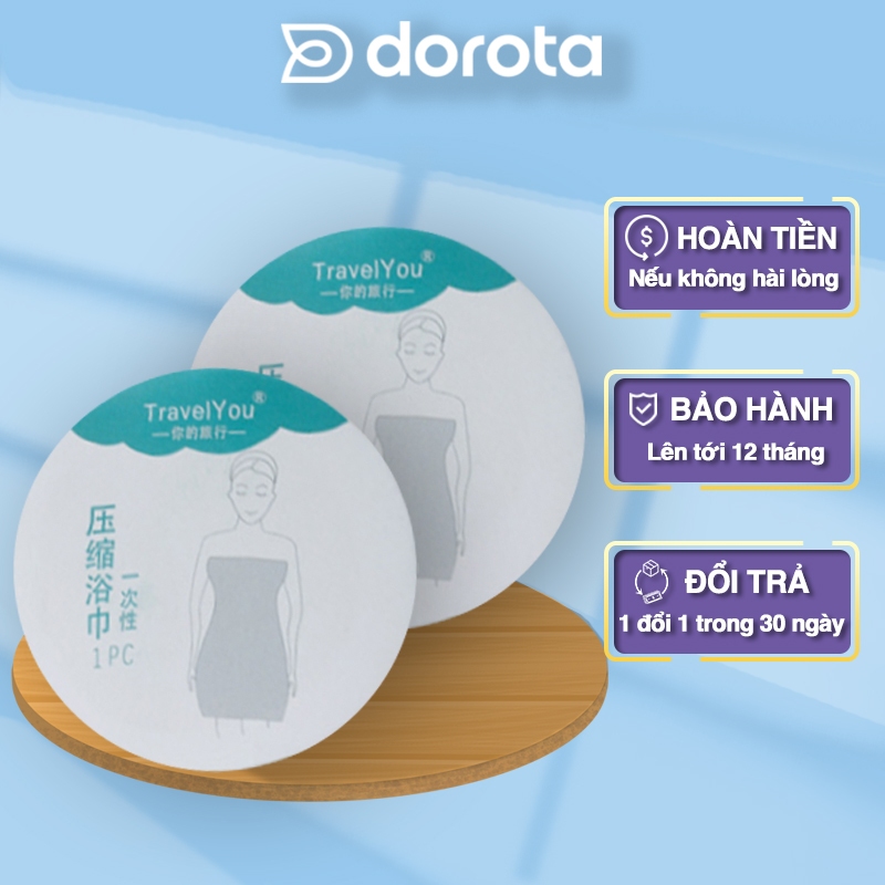 Ảnh Khăn tắm nén du lịch 70x140cm an toàn loại dày DOROTA - KTN1 1