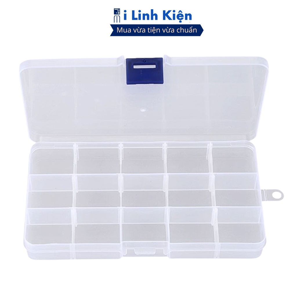 Hộp đựng linh kiện , trang sức 10/15/24/36 ngăn cao cấp có thể tháo rời ilinhkien