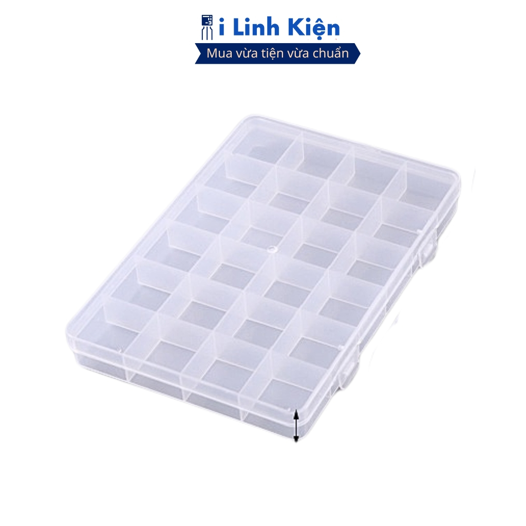 Hộp đựng linh kiện , trang sức 10/15/24/36 ngăn cao cấp có thể tháo rời ilinhkien