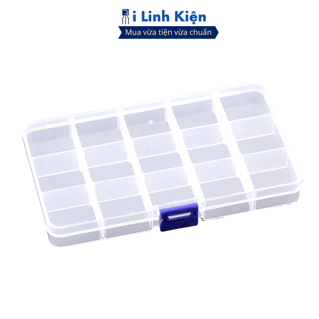 Hộp đựng linh kiện , trang sức 10/15/24/36 ngăn cao cấp có thể tháo rời ilinhkien