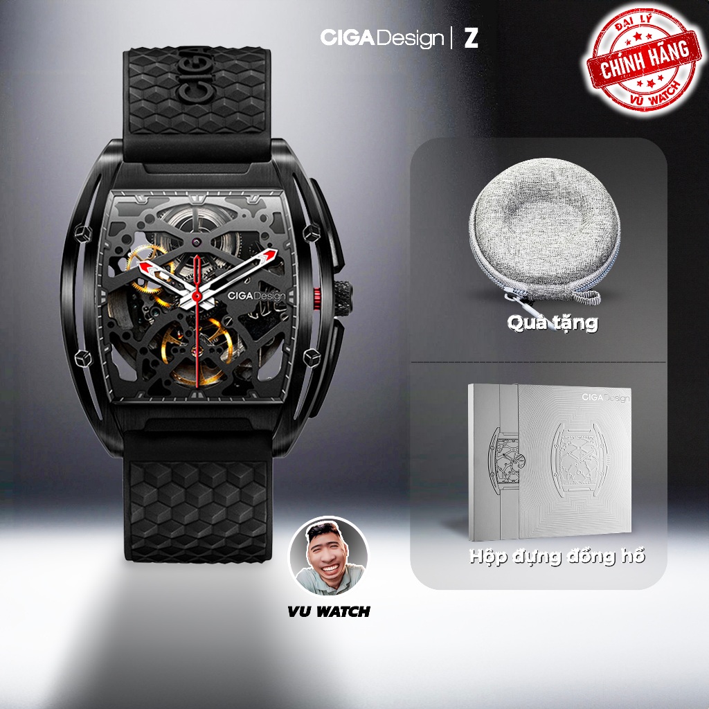 Đồng Hồ CIGA Design Z CHÍNH HÃNG Mạ DLC Diamond-Like Carbon | Full box ...