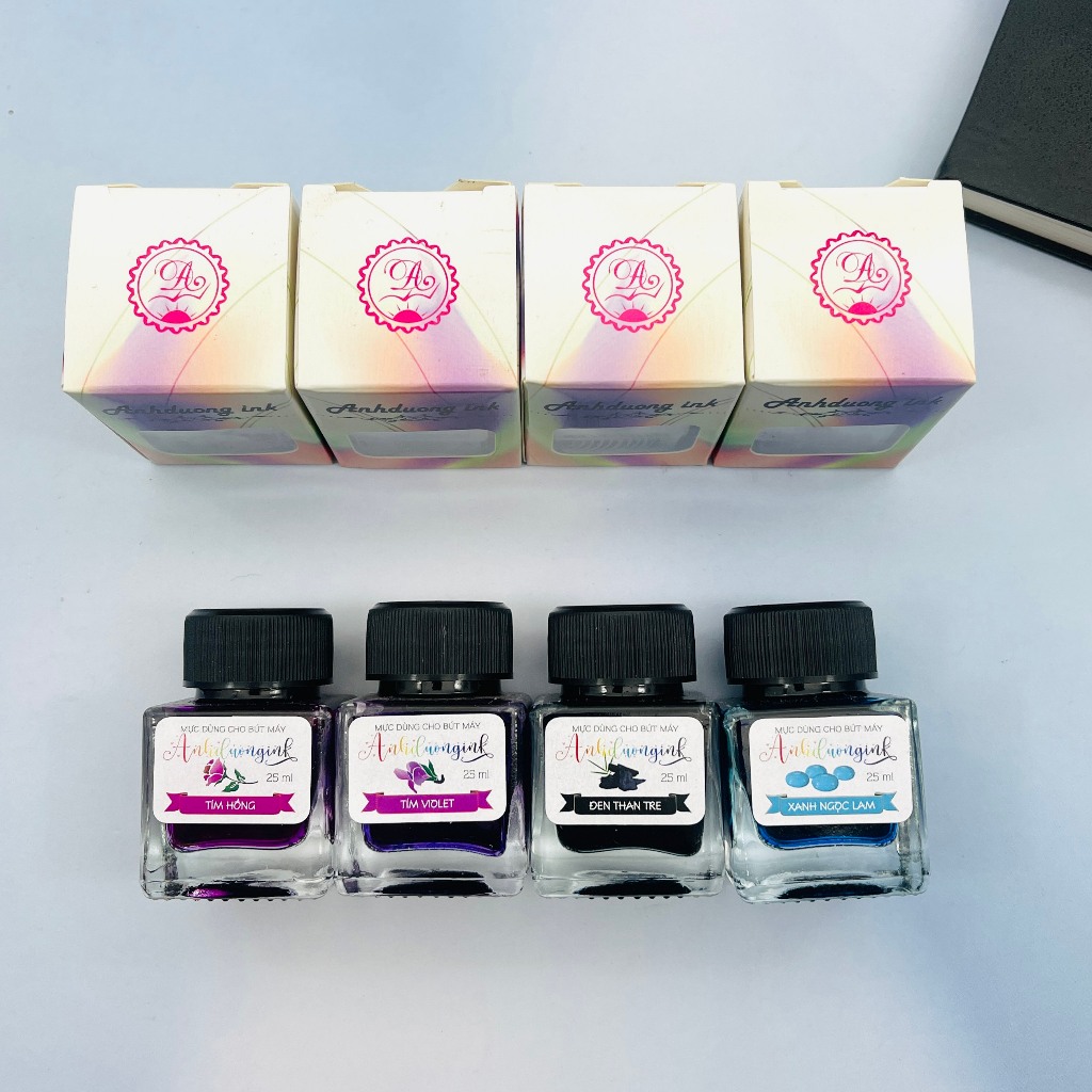 Product image Mực bút máy cao cấp Bút mài thầy Ánh ít lắng cặn nhiều màu lọ 25ml 3