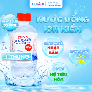 Nước Ion Kiềm, Nước Khoáng Kiềm PH9+ ALKARI GIẢM TRÀO NGƯỢC DẠ DÀY - Dung tích 350ml ( Thùng 24 Chai)