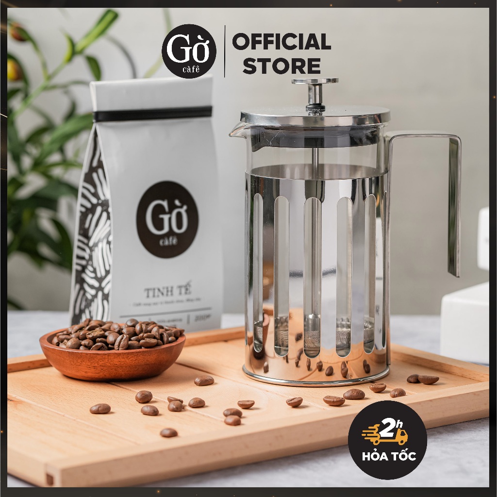 Bình French Press- Bình pha cà phê kiểu Pháp inox 304- Gờ cafe | Shopee ...