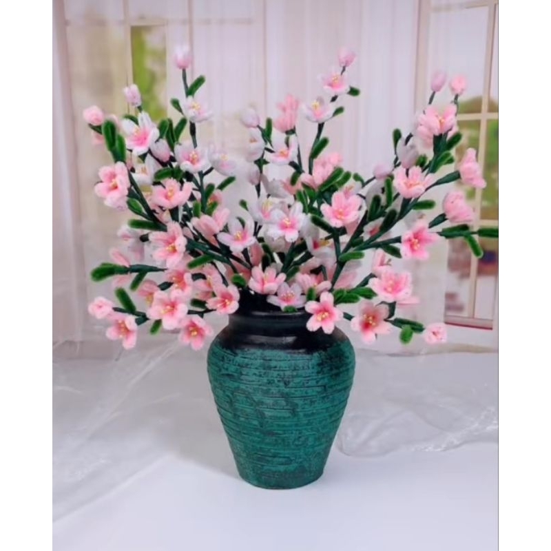 SET NGUYÊN LIỆU Làm Cành Đào / Mai / Mận Kẽm Nhung Trưng Tết