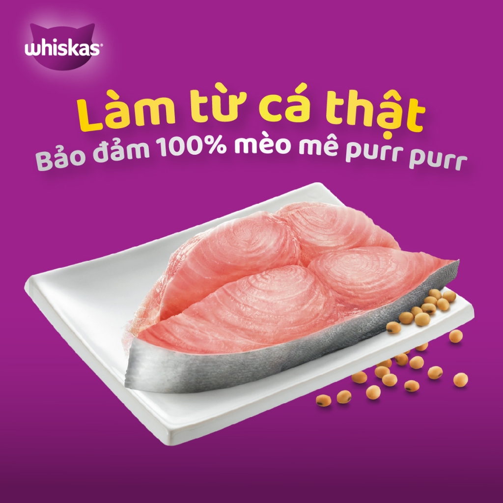 Ảnh Combo thức Ăn Cho Mèo Trưởng Thành Dạng Pate WHISKAS Mix 3 Vị 400G (dạng lon) 3