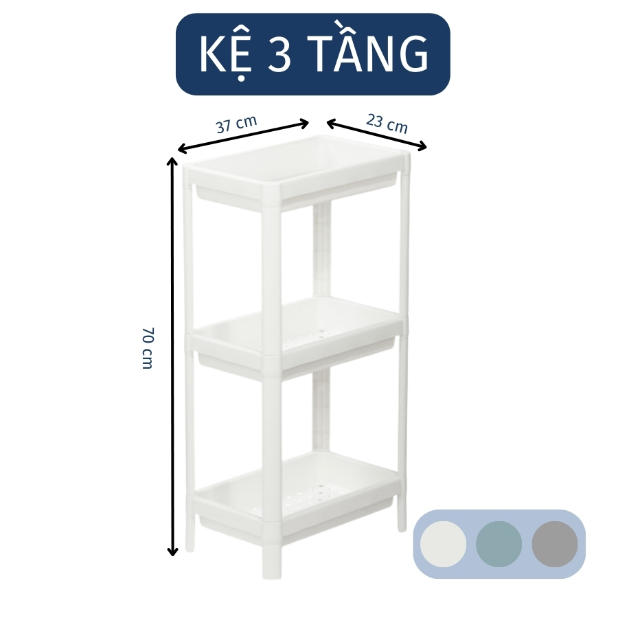 Kệ nhà tắm đa năng inochi chính hãng 2,3,4 tầng, kệ nhựa đựng đồ trong nhà vệ sinh phòng tắm tiện lợi